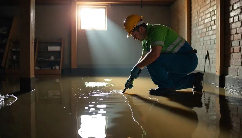 Professional water damage restoration services in Mowrystown, OH